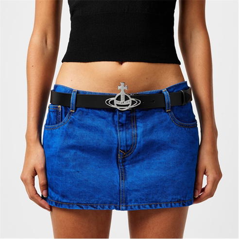 VIVIENNE WESTWOOD - Line Orb Silver Belt