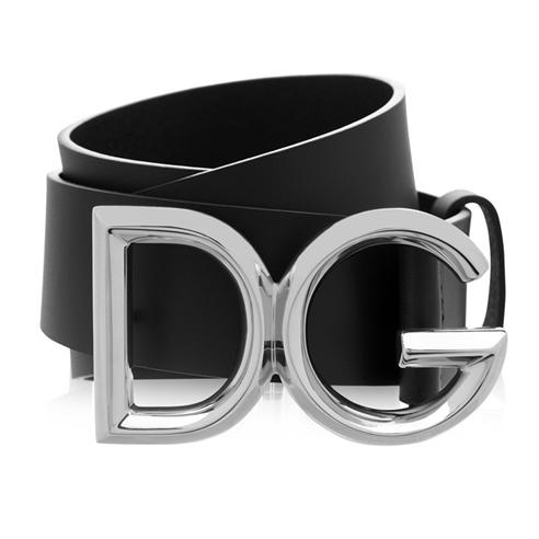 DOLCE AND GABBANA - Logo Edge Belt