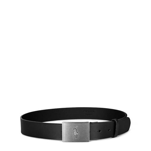 POLO RALPH LAUREN - Plaque Leather Belt