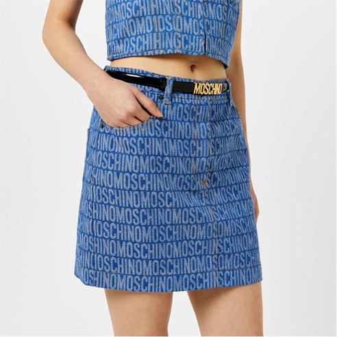 MOSCHINO - Small Logo Belt