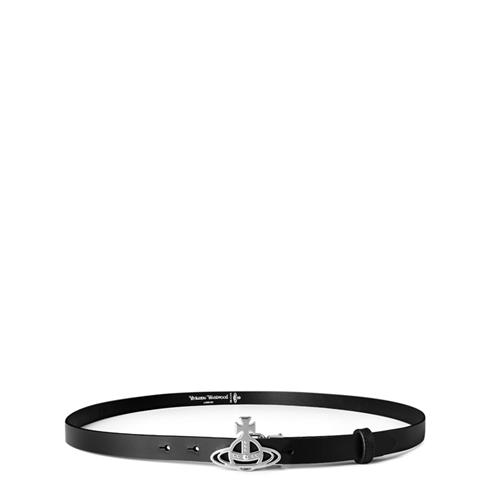 VIVIENNE WESTWOOD - Line Orb Small Silver Buckle Belt