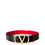 Nero/Rouge 0SM - VALENTINO GARAVANI - V Logo 4cm Reversible Belt