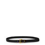 Black/Gold - SAINT LAURENT - Logo Slim Belt