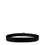 Black/Gold - SAINT LAURENT - Leather Logo Belt