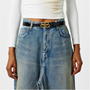 Black 1000 - BALENCIAGA - Bb Thin Croc Belt