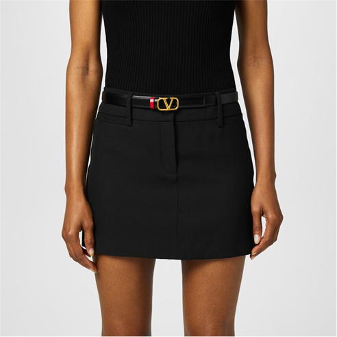 VALENTINO GARAVANI - V Logo 2cm Reversible Belt