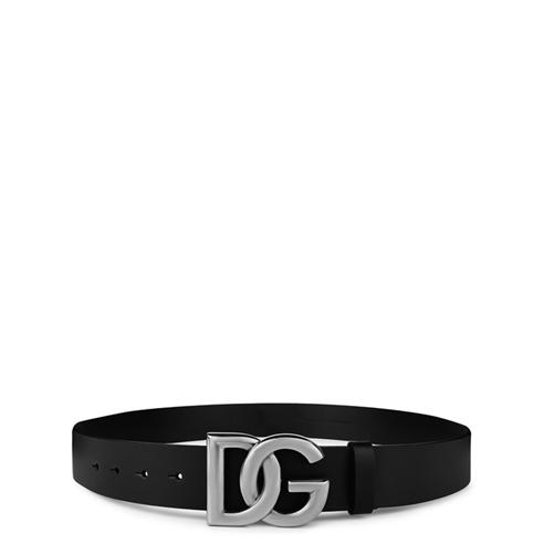 DOLCE AND GABBANA - Interlock Logo Buckle Belt