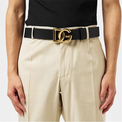DOLCE AND GABBANA - Interlock 3.5cm Belt