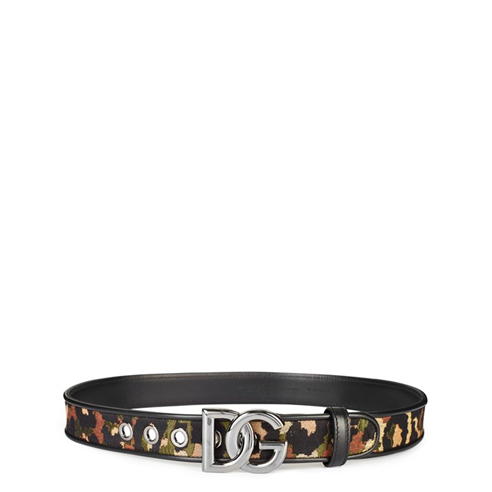 DOLCE AND GABBANA - Camo Interlock Belt