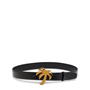 Black/Gld 1076 - PALM ANGELS - Palm Buckle Belt