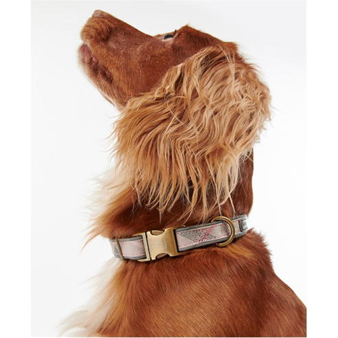 Barbour - Reflective Tartan Dog Collar
