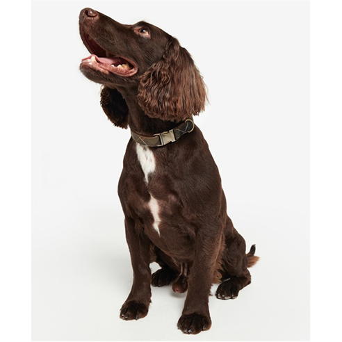 Barbour - Reflective Tartan Dog Collar