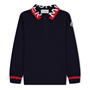Navy 778 - MONCLER - Moncler LS Logo Polo Jn34