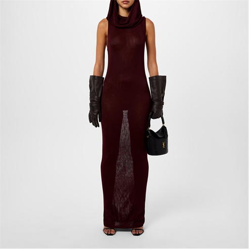 SAINT LAURENT - Hooded Maxi Dress