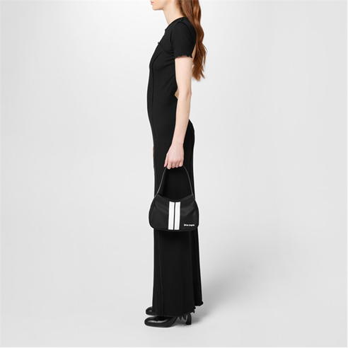 PALM ANGELS - Open Back Logo Rib Dress