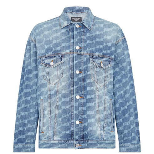 BALENCIAGA - Bb Logo Denim Jacket
