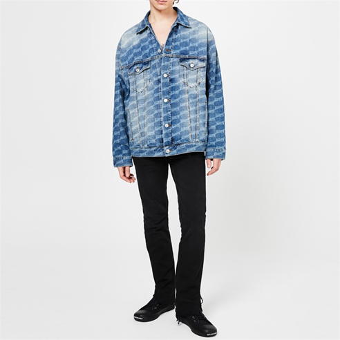 BALENCIAGA - Bb Logo Denim Jacket