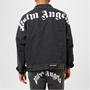 Black 1001 - PALM ANGELS - Logo Denim Jacket