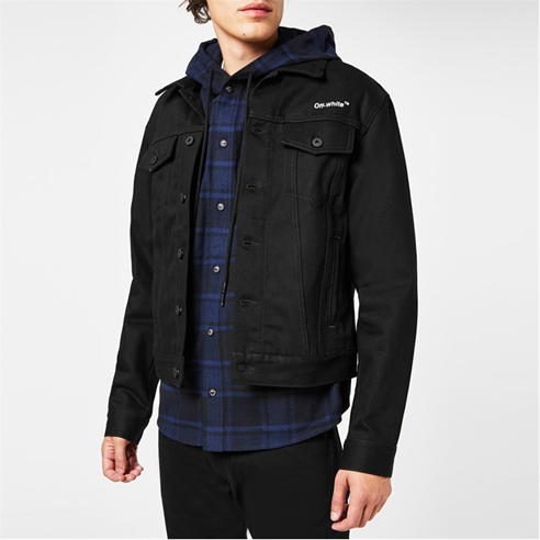 OFF WHITE - Diagonal Tab Denim Jacket