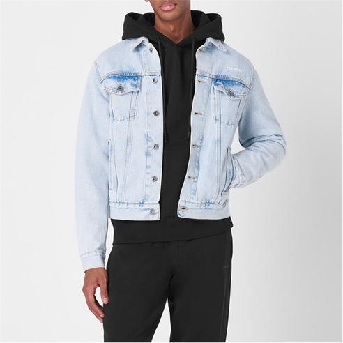 OFF WHITE - Diagonal Tab Denim Jacket