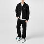 Black 1010 - OFF WHITE - Wave Off Embroidered Denim Jacket